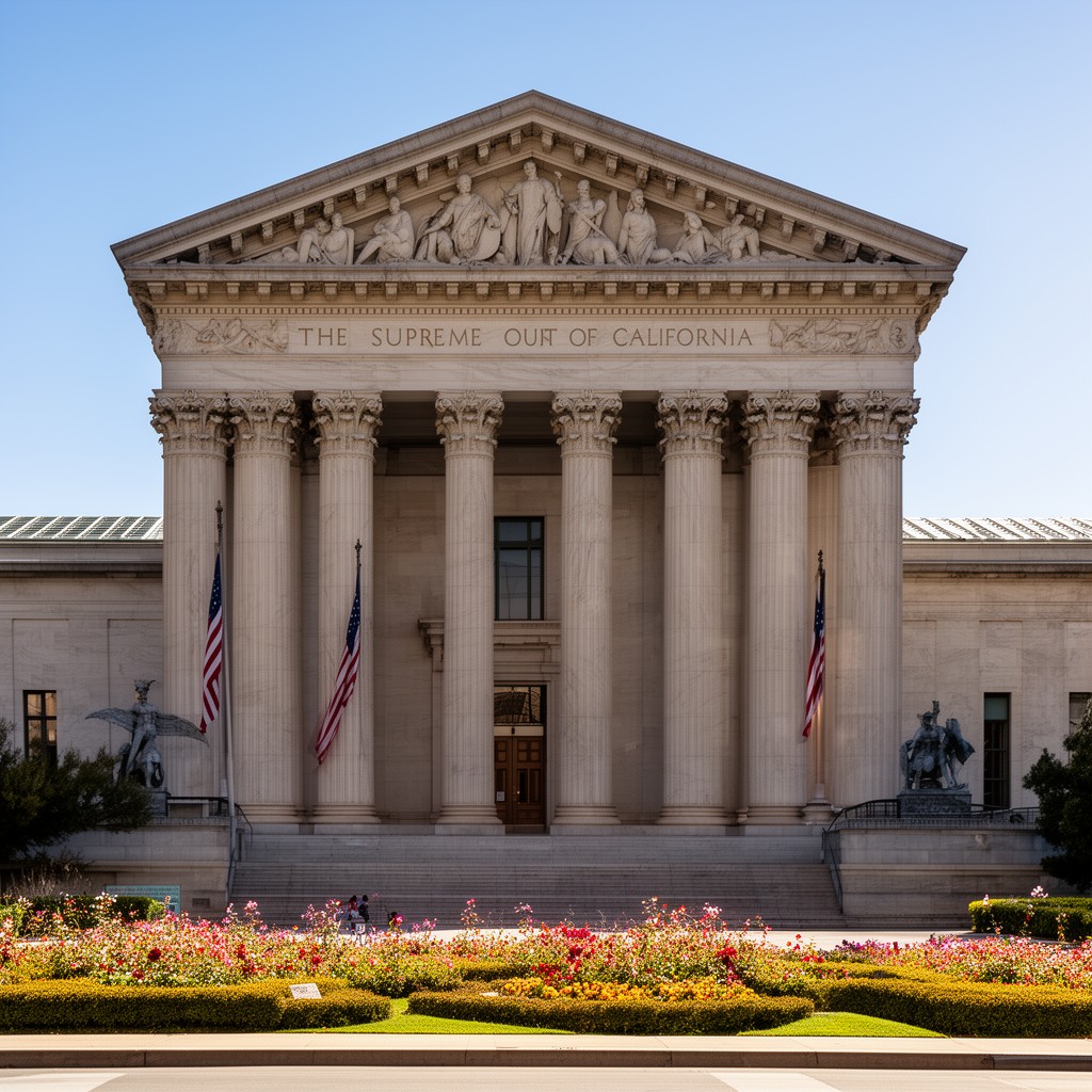 AI-generated illustration of Supreme Court of California