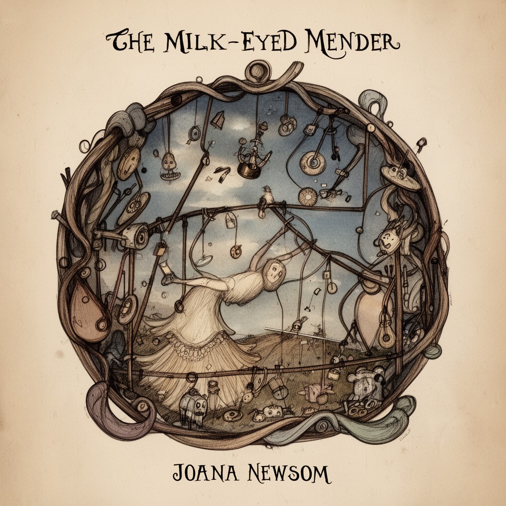 AI-generated illustration of The Milk-Eyed Mender