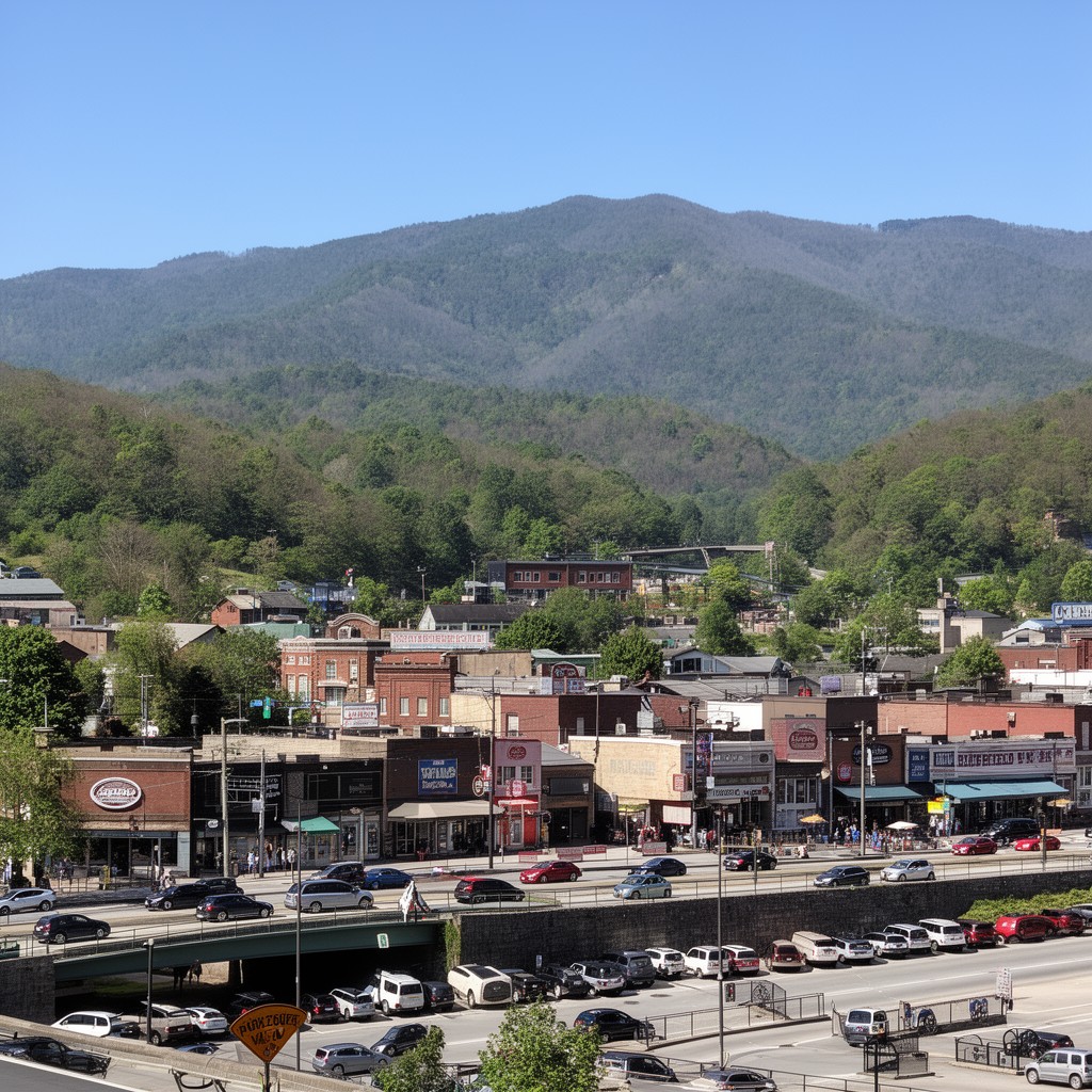 AI-generated illustration of Bluefield, West Virginia, United States
