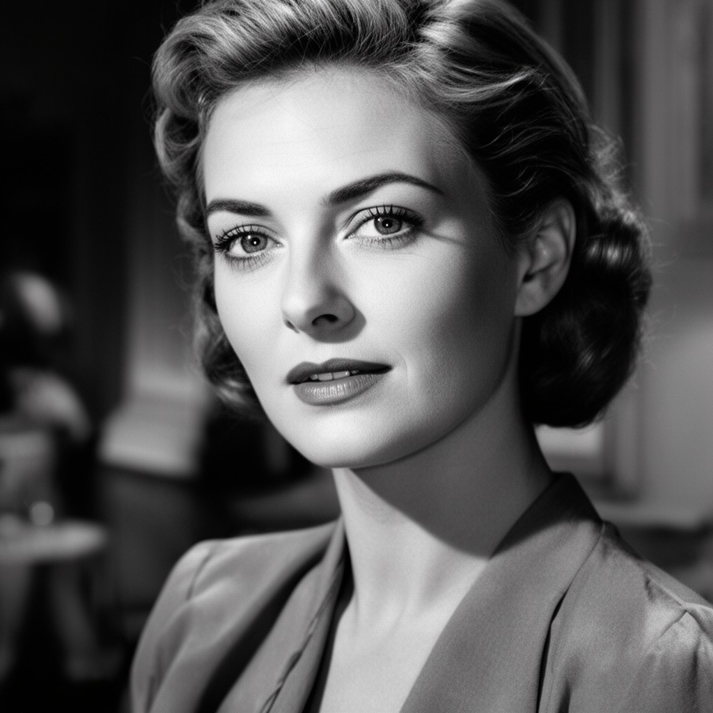 AI-generated illustration of Ingrid Bergman