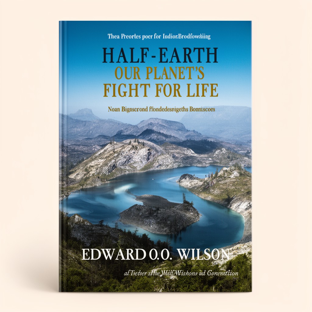 AI-generated illustration of Half-Earth: Our Planet’s Fight for Life