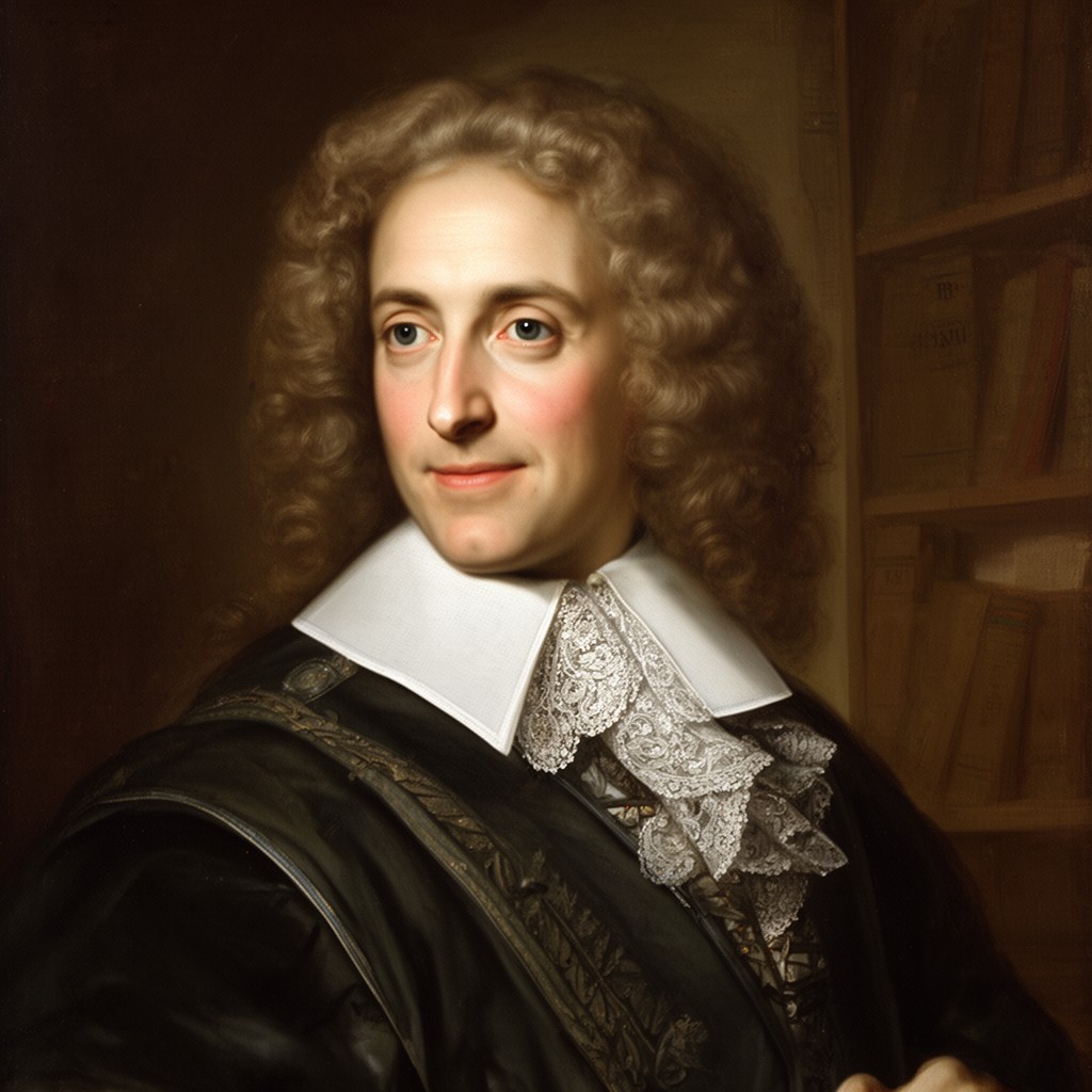AI-generated illustration of Gottfried Wilhelm Leibniz
