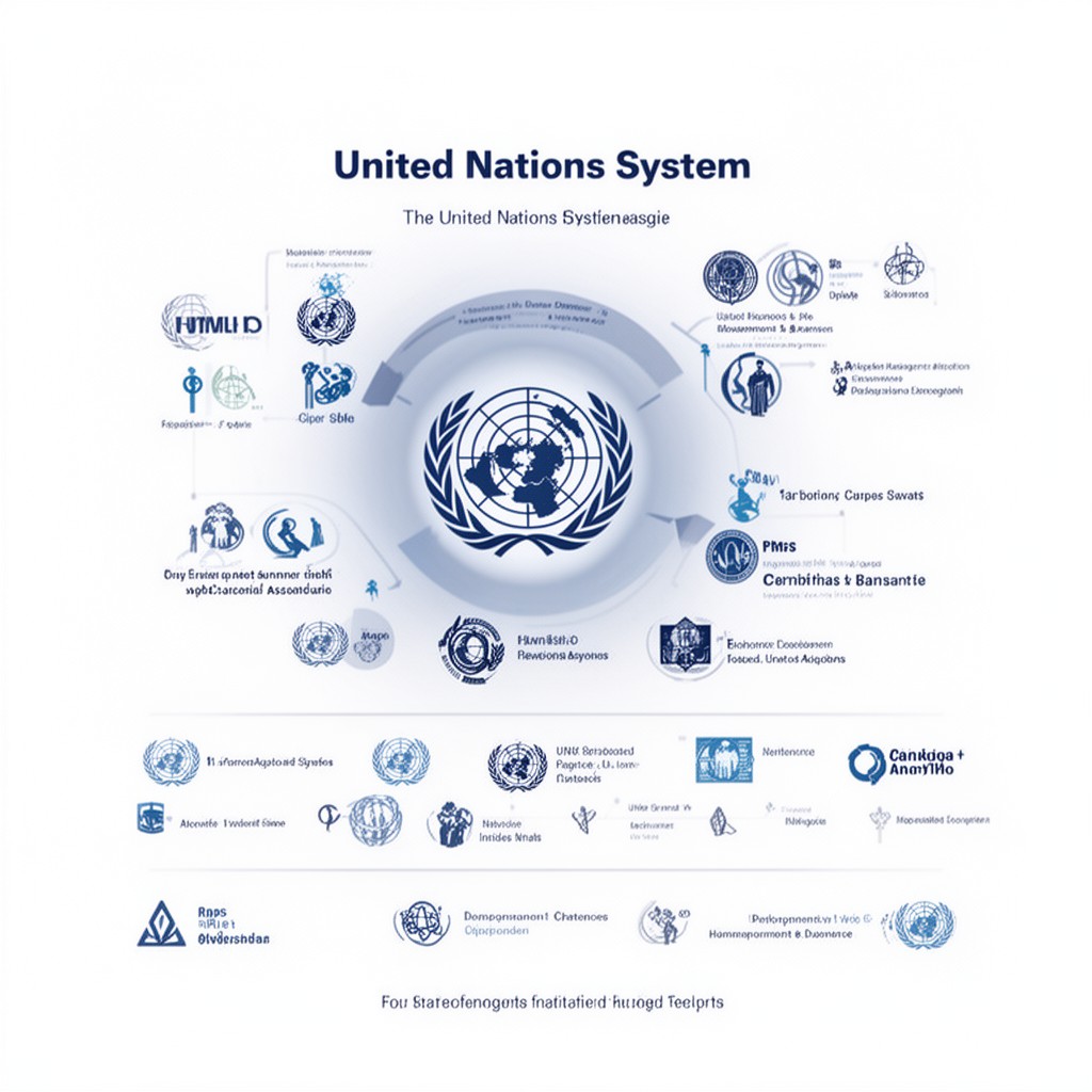 AI-generated illustration of United Nations system