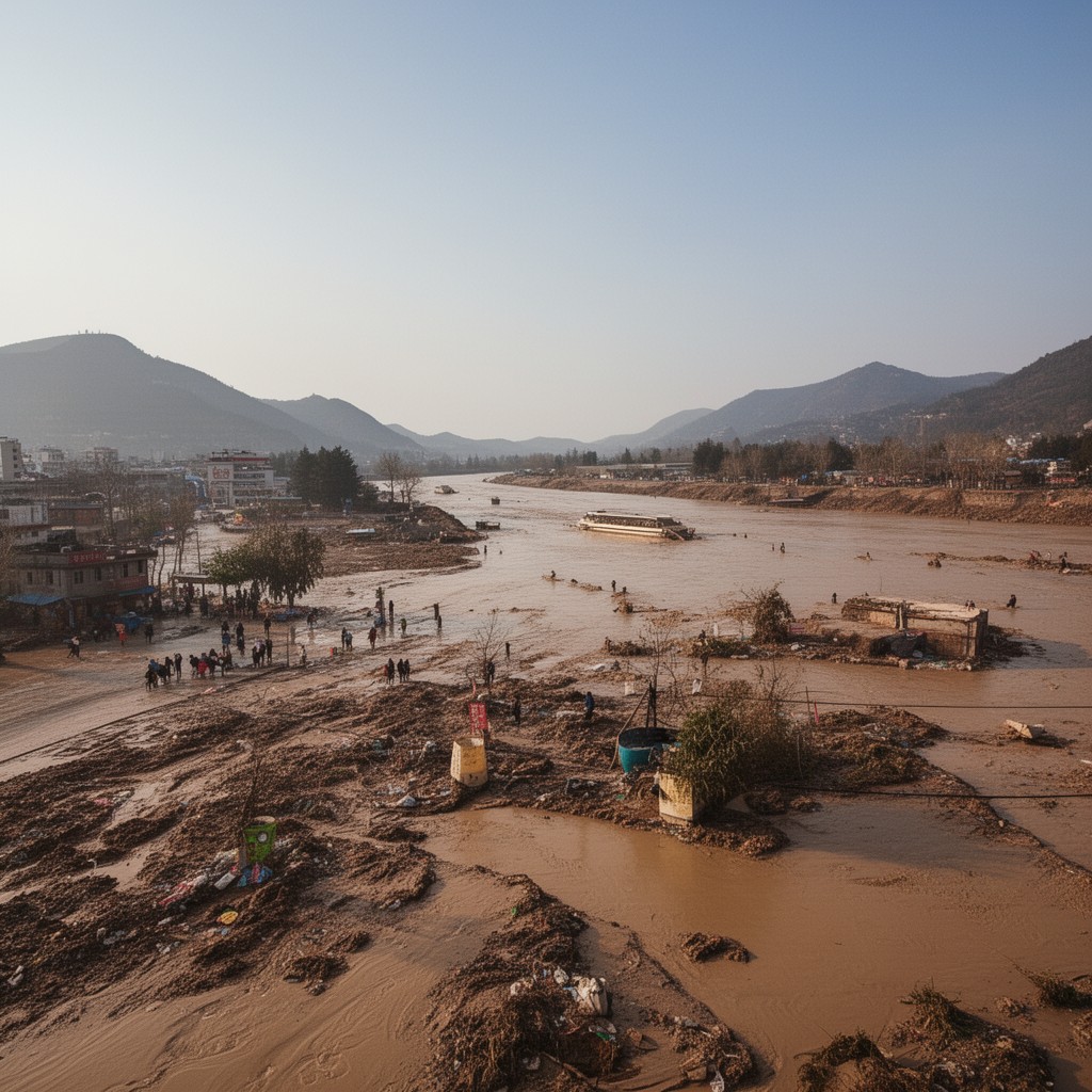 AI-generated illustration of Yellow River