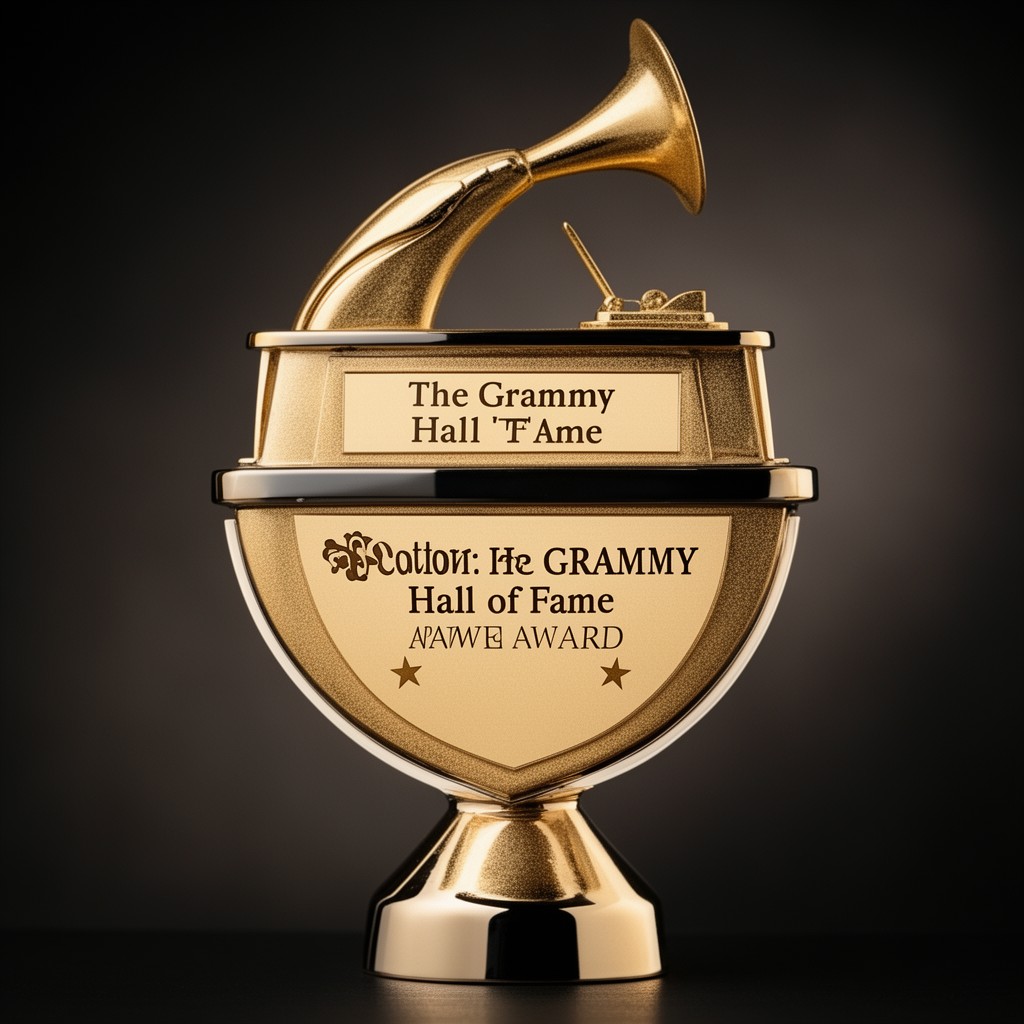 AI-generated illustration of Grammy Hall of Fame Award