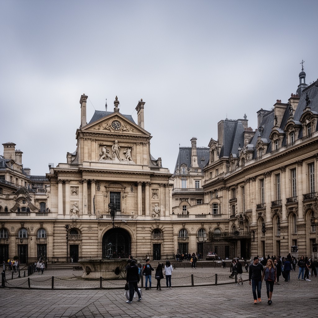 AI-generated illustration of La Sorbonne