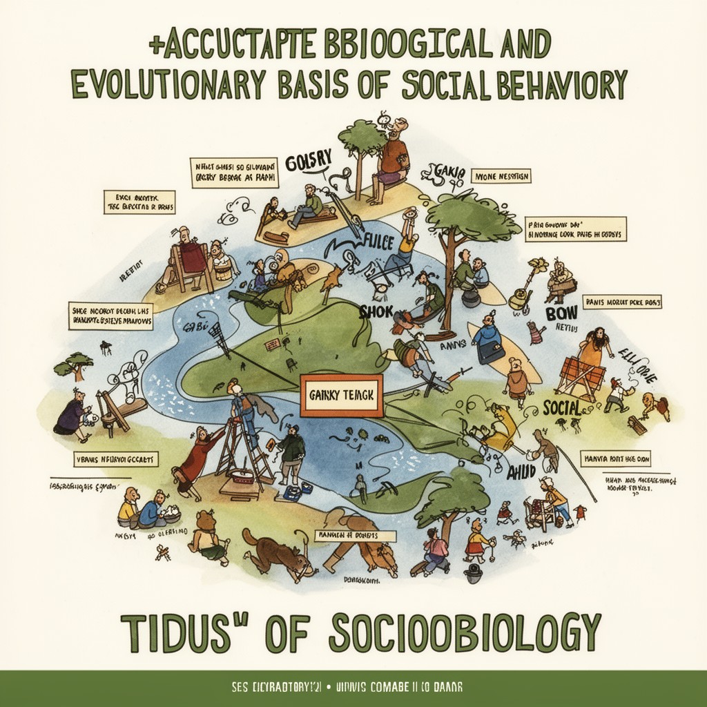 AI-generated illustration of sociobiology