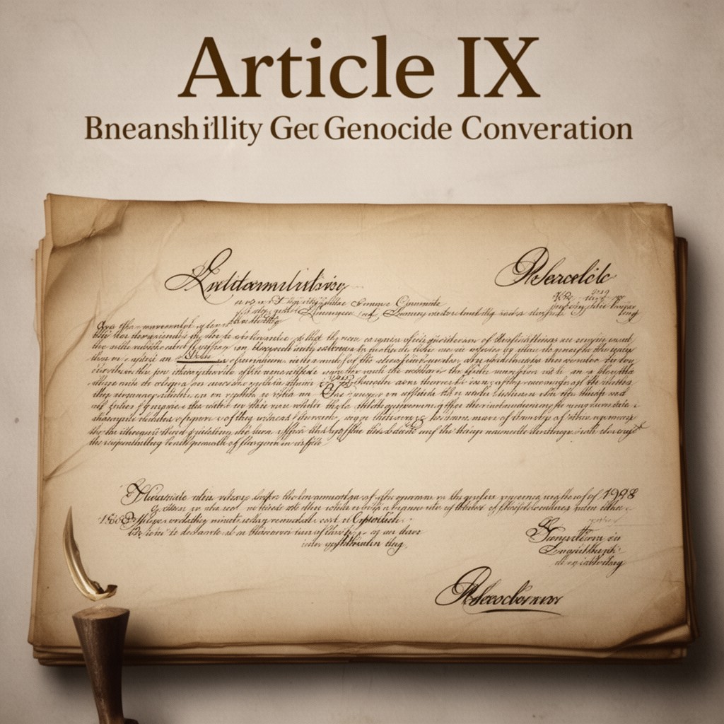 AI-generated illustration of Article IX