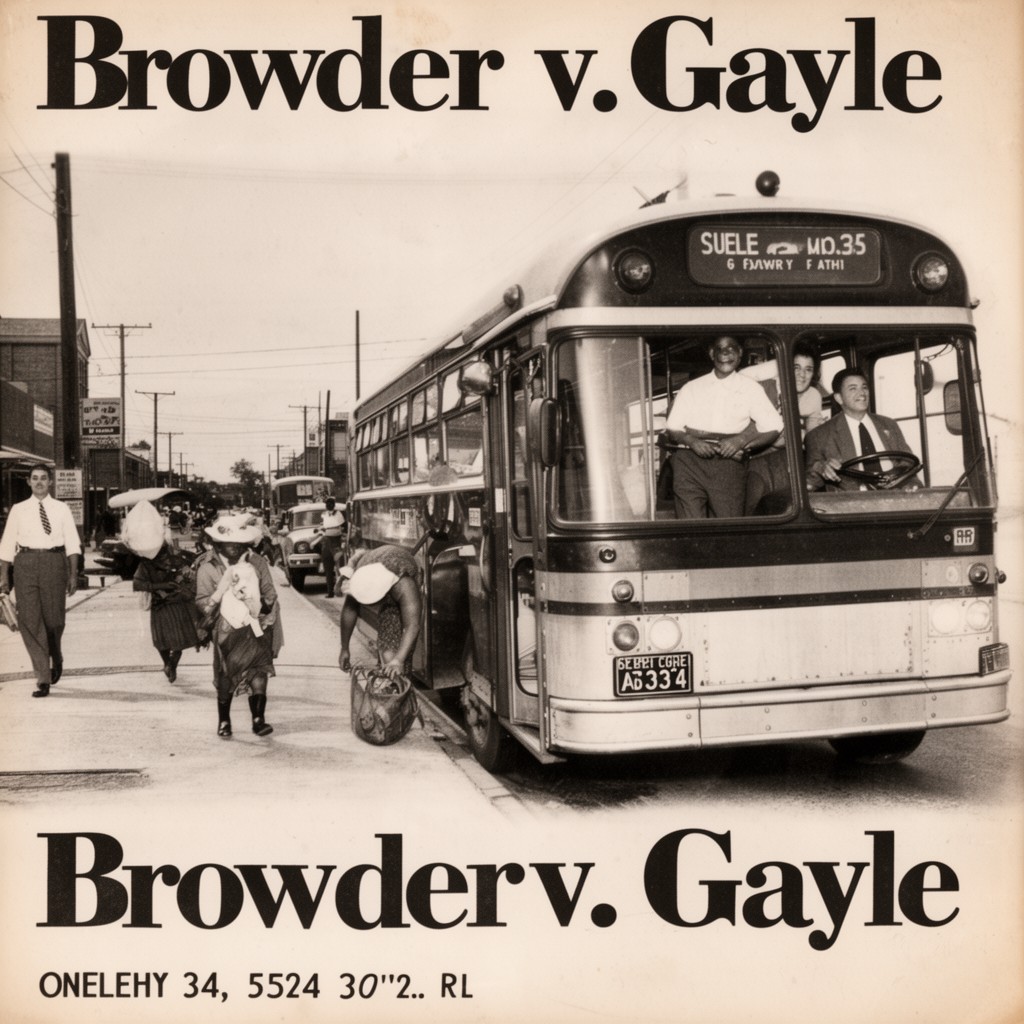 AI-generated illustration of Browder v. Gayle