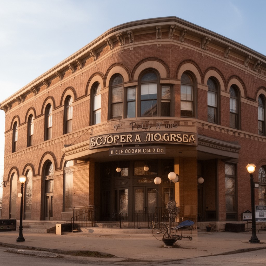 AI-generated illustration of Pella Opera House