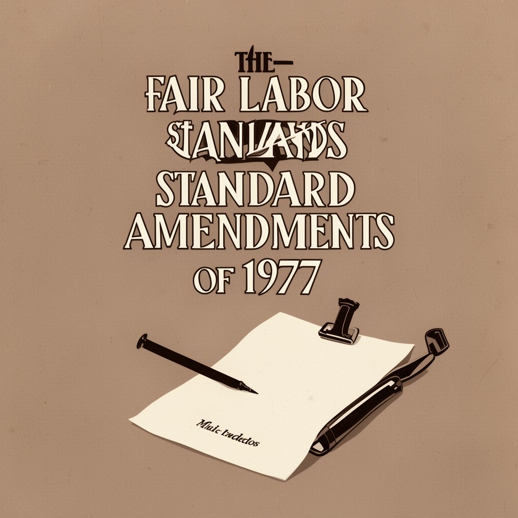 AI-generated illustration of Fair Labor Standards Amendments of 1977