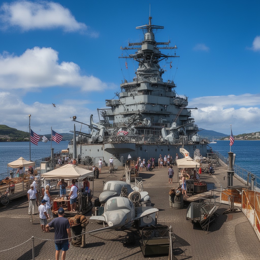 AI-generated illustration of Battleship Missouri Memorial