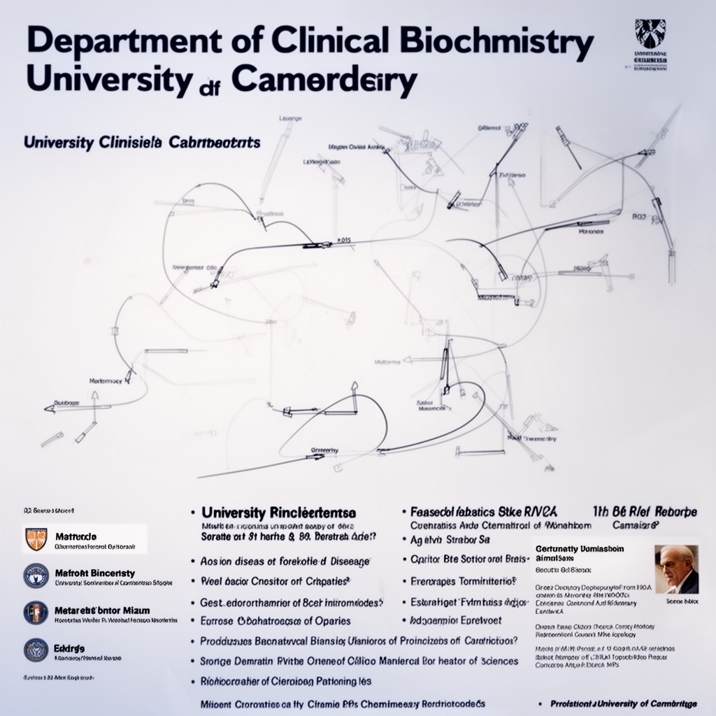 AI-generated illustration of Department of Clinical Biochemistry, University of Cambridge