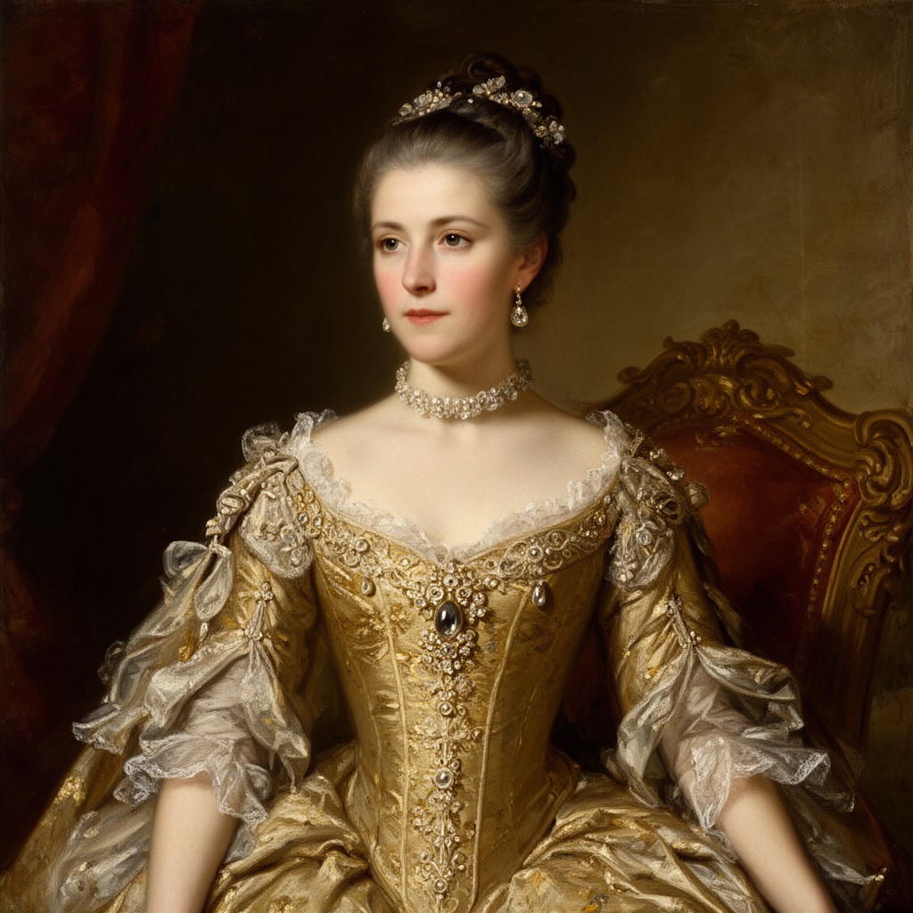 AI-generated illustration of Anna of Russia