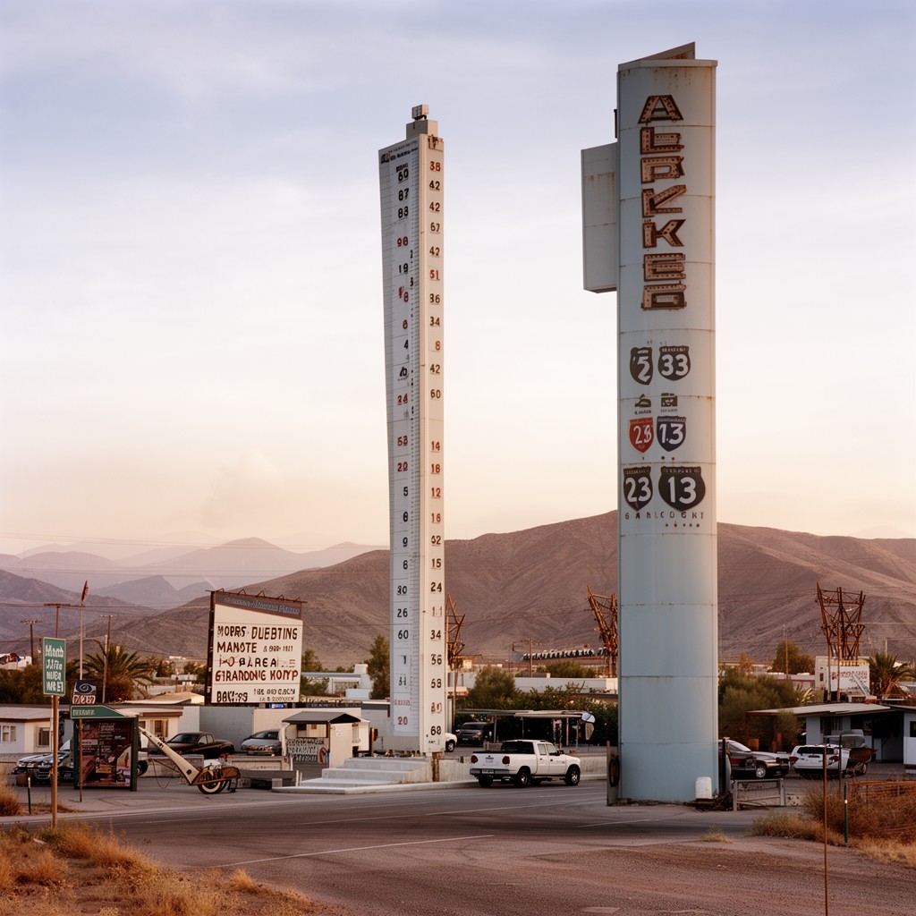 AI-generated illustration of Baker, California