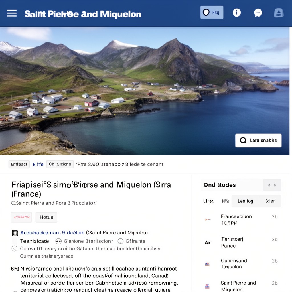 AI-generated illustration of Saint Pierre and Miquelon (France)