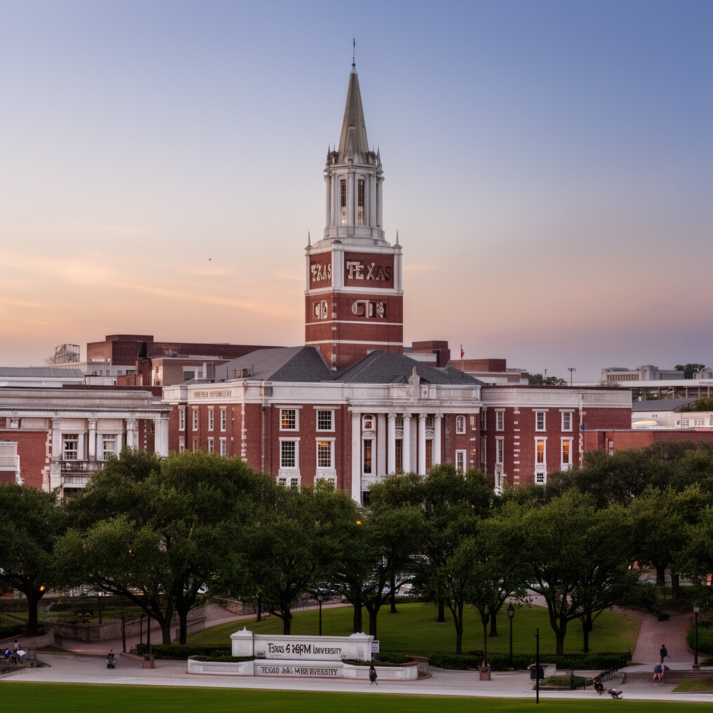AI-generated illustration of Texas A&M University