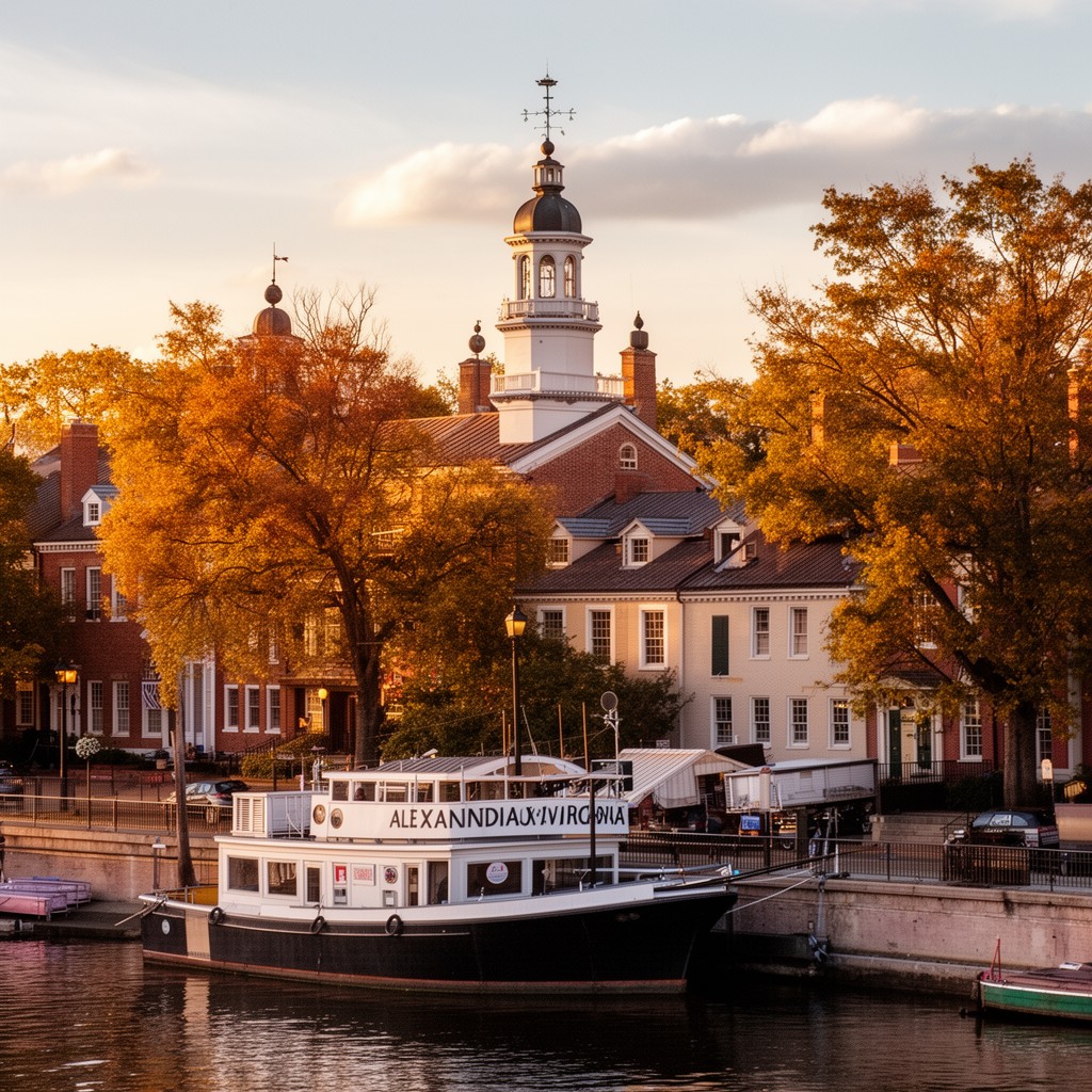 AI-generated illustration of Alexandria, Virginia