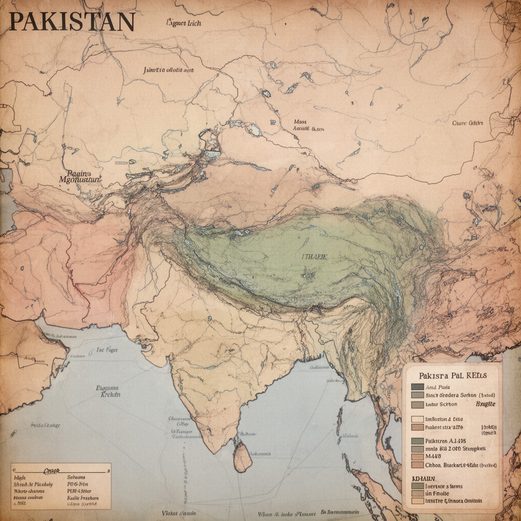 AI-generated illustration of Pakistan