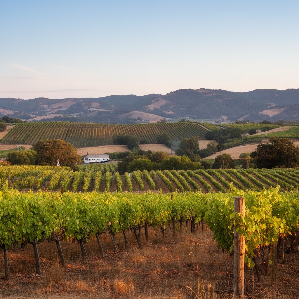 AI-generated illustration of Sonoma Valley