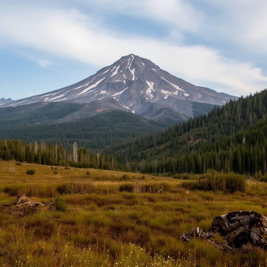 AI-generated illustration of Shasta Cascade region