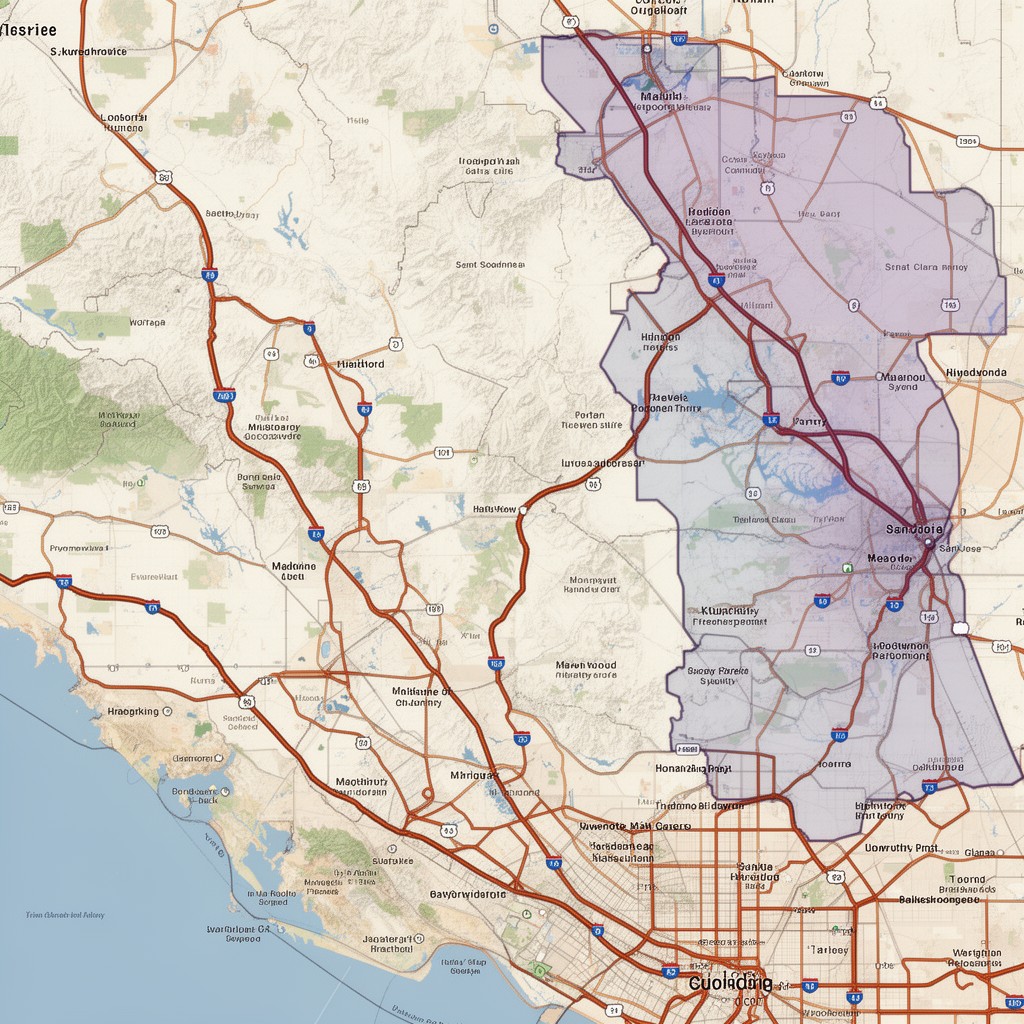 AI-generated illustration of Santa Clara County