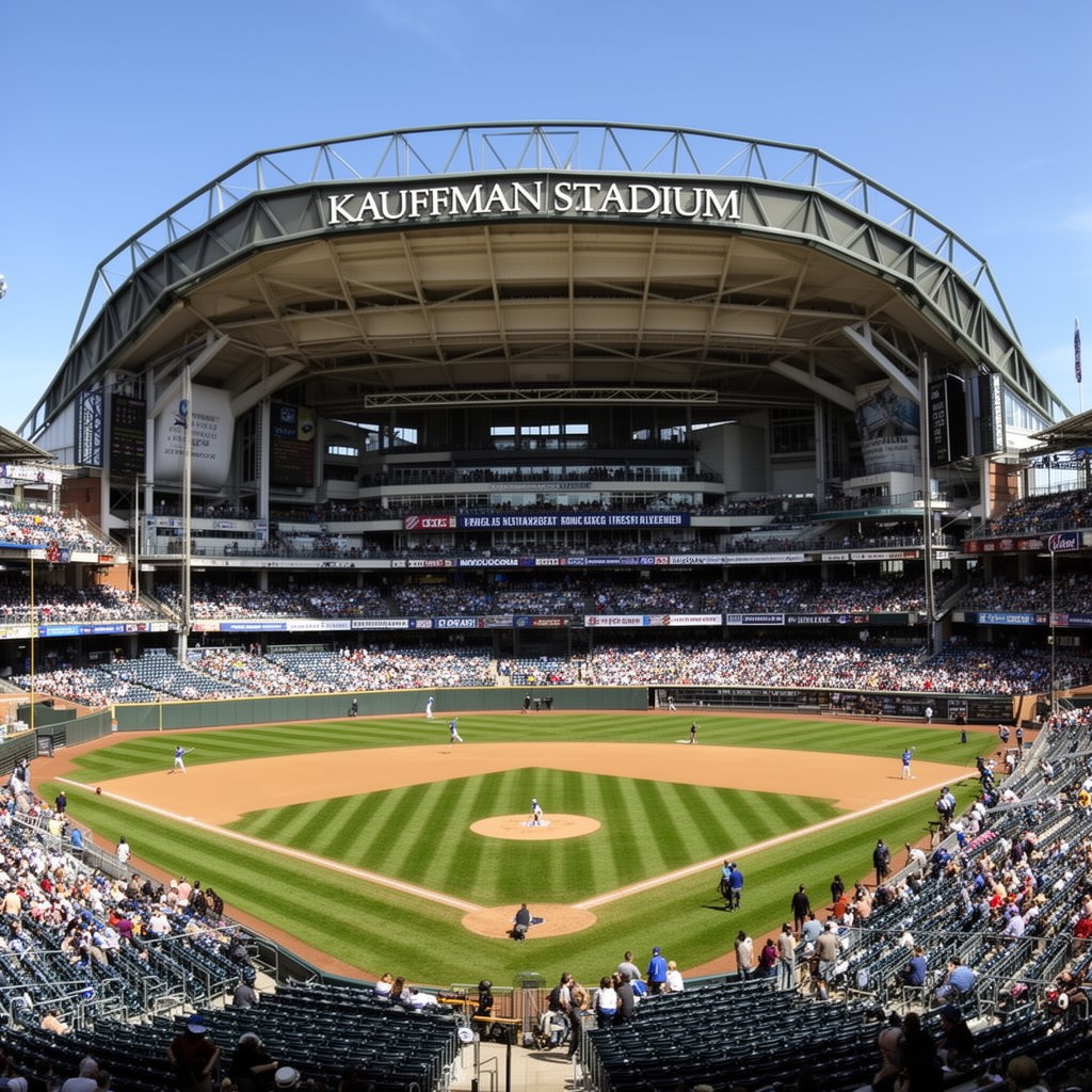 AI-generated illustration of Kauffman Stadium