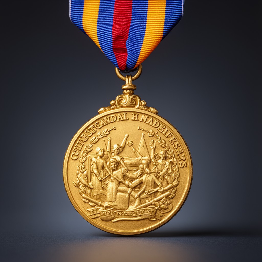 AI-generated illustration of Congressional Gold Medal