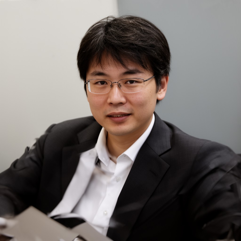 AI-generated illustration of Kosuke Imai