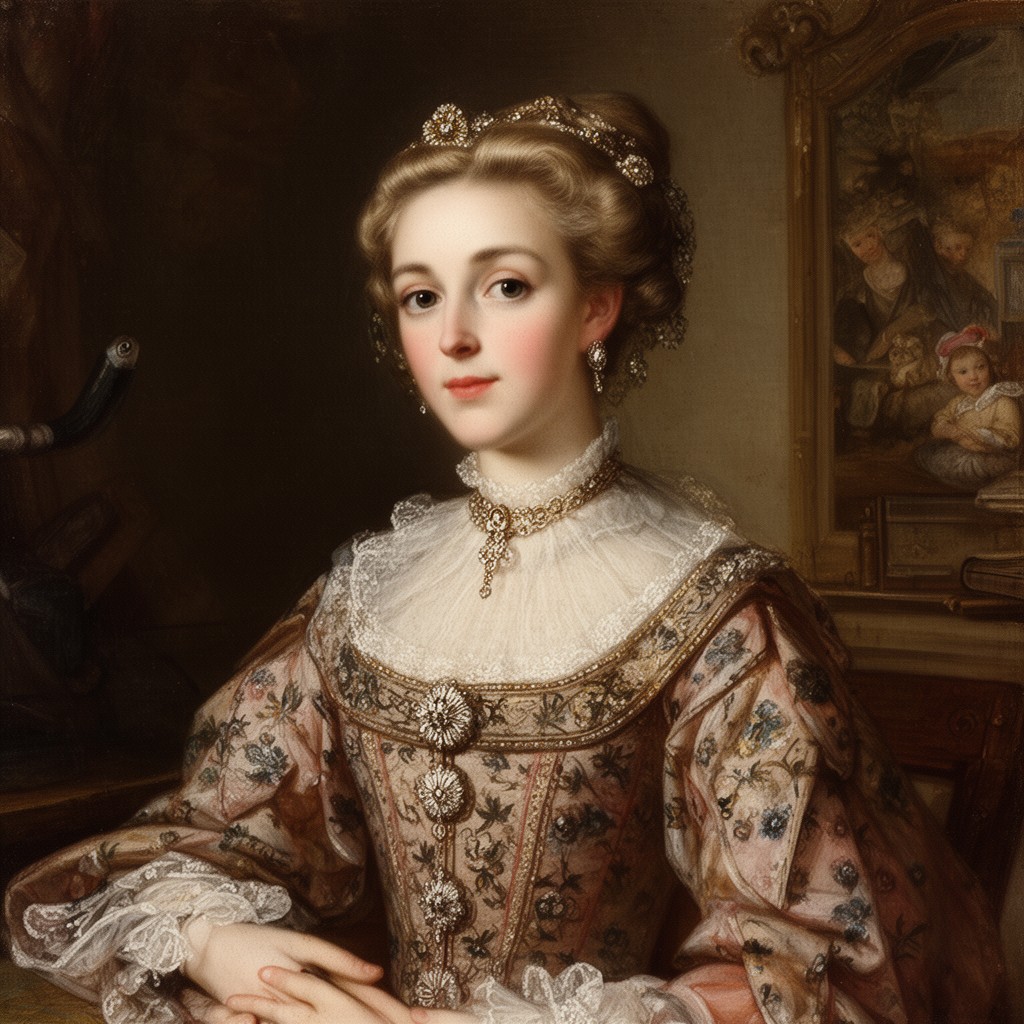 AI-generated illustration of Princess Anne Stuart