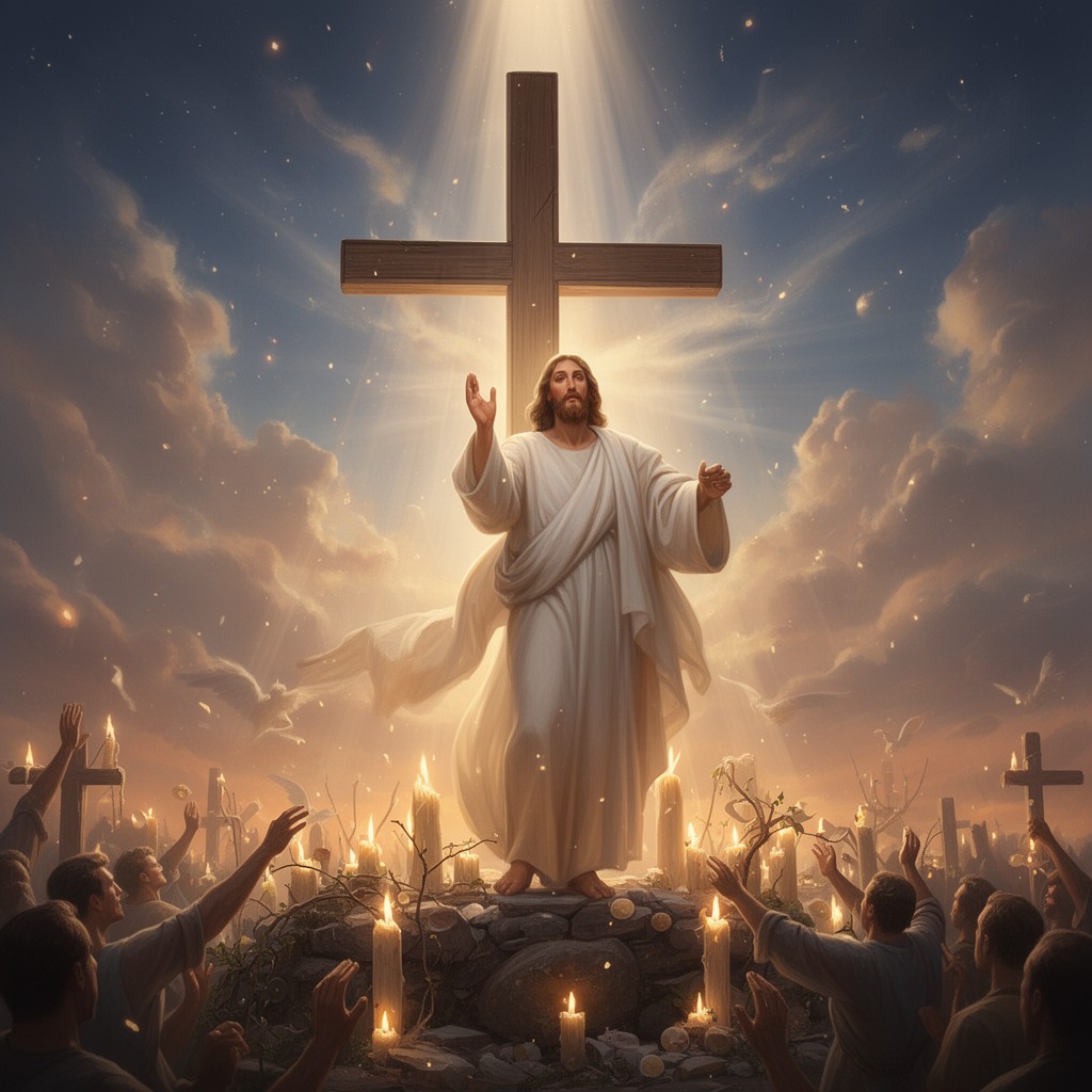 AI-generated illustration of Resurrection Sunday