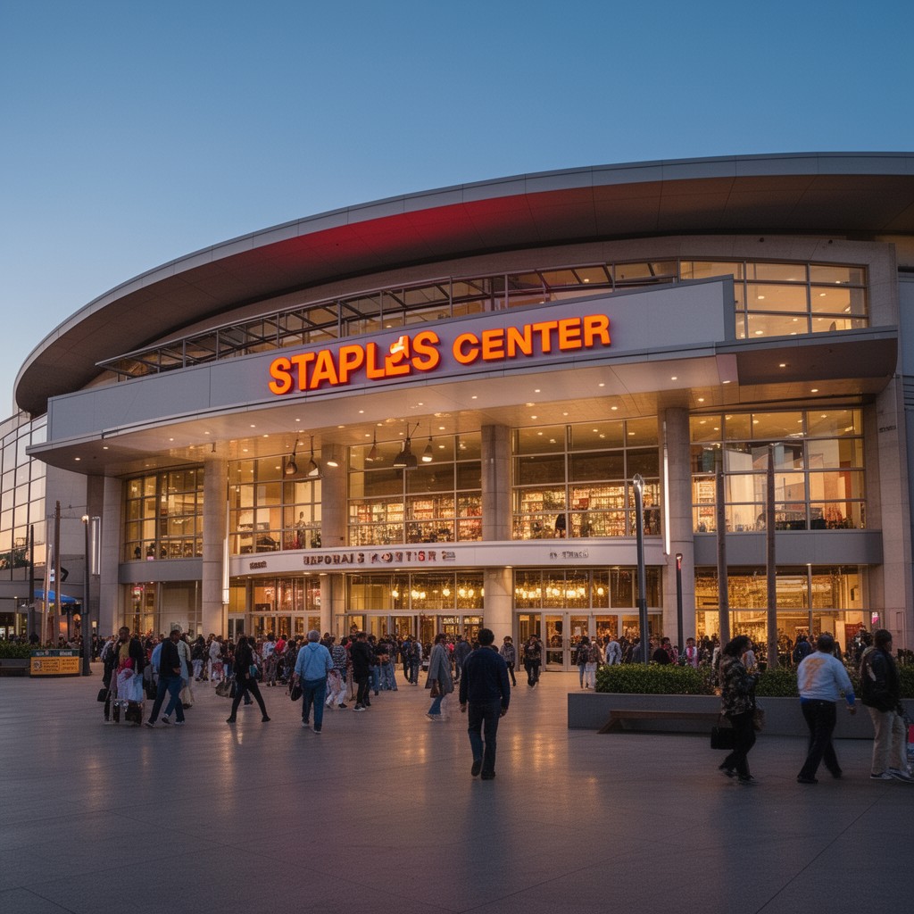 AI-generated illustration of Staples Center