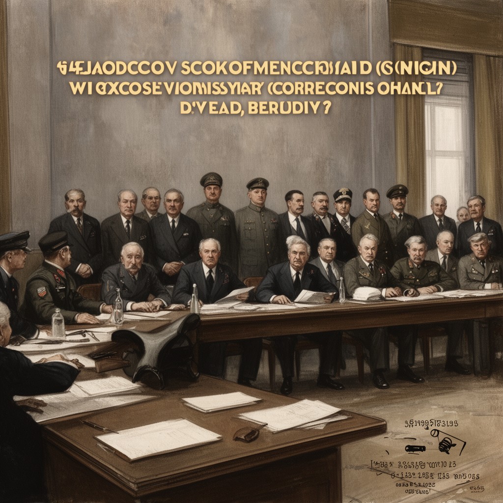 AI-generated illustration of Moscow Conference of 1943