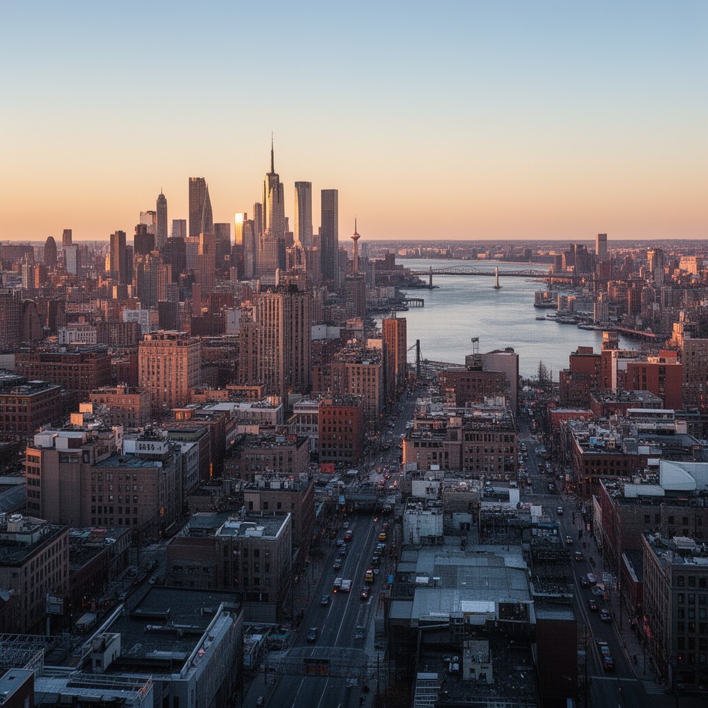AI-generated illustration of Jersey City