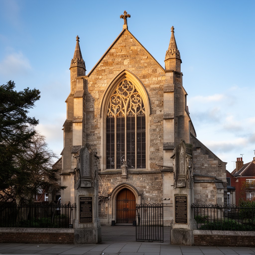 AI-generated illustration of Harrow School Chapel