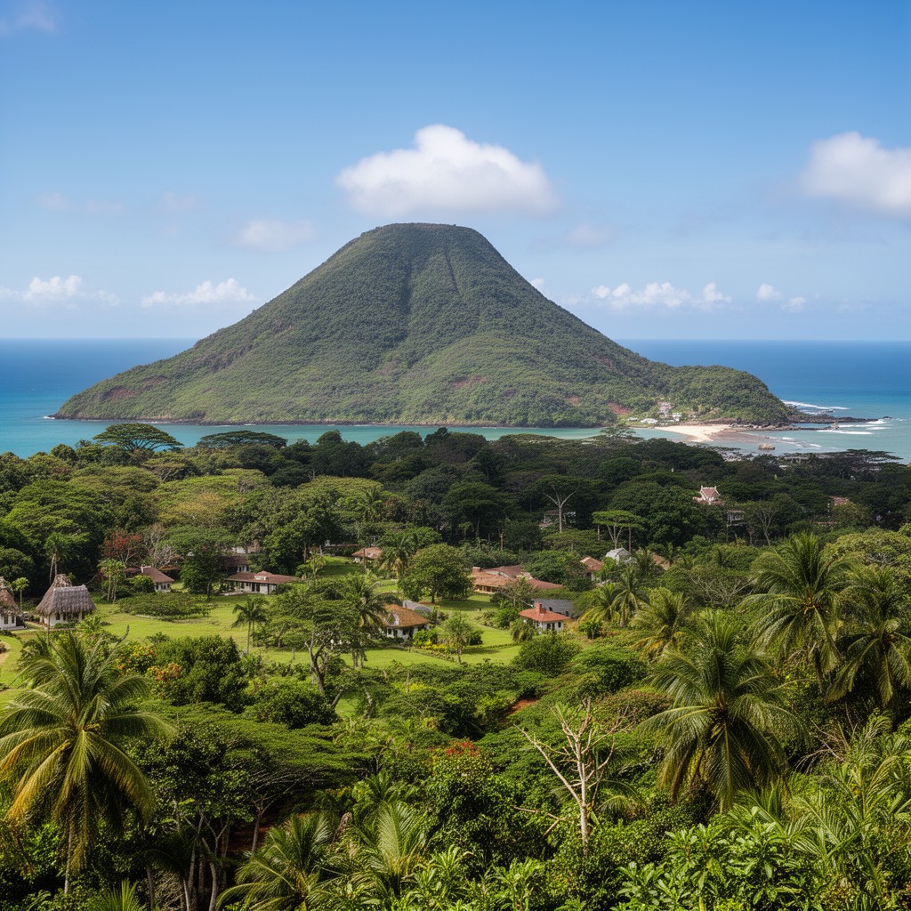 AI-generated illustration of Nevis