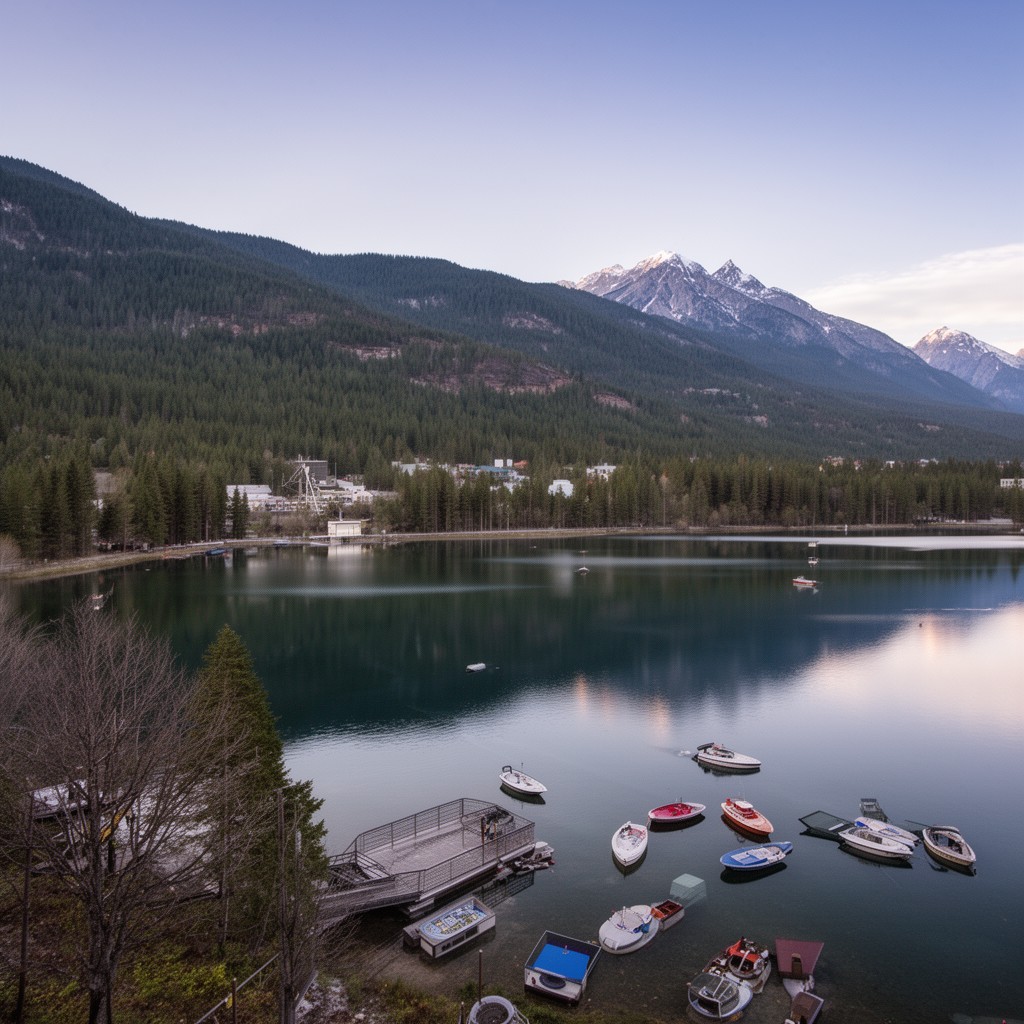 AI-generated illustration of Lake Placid