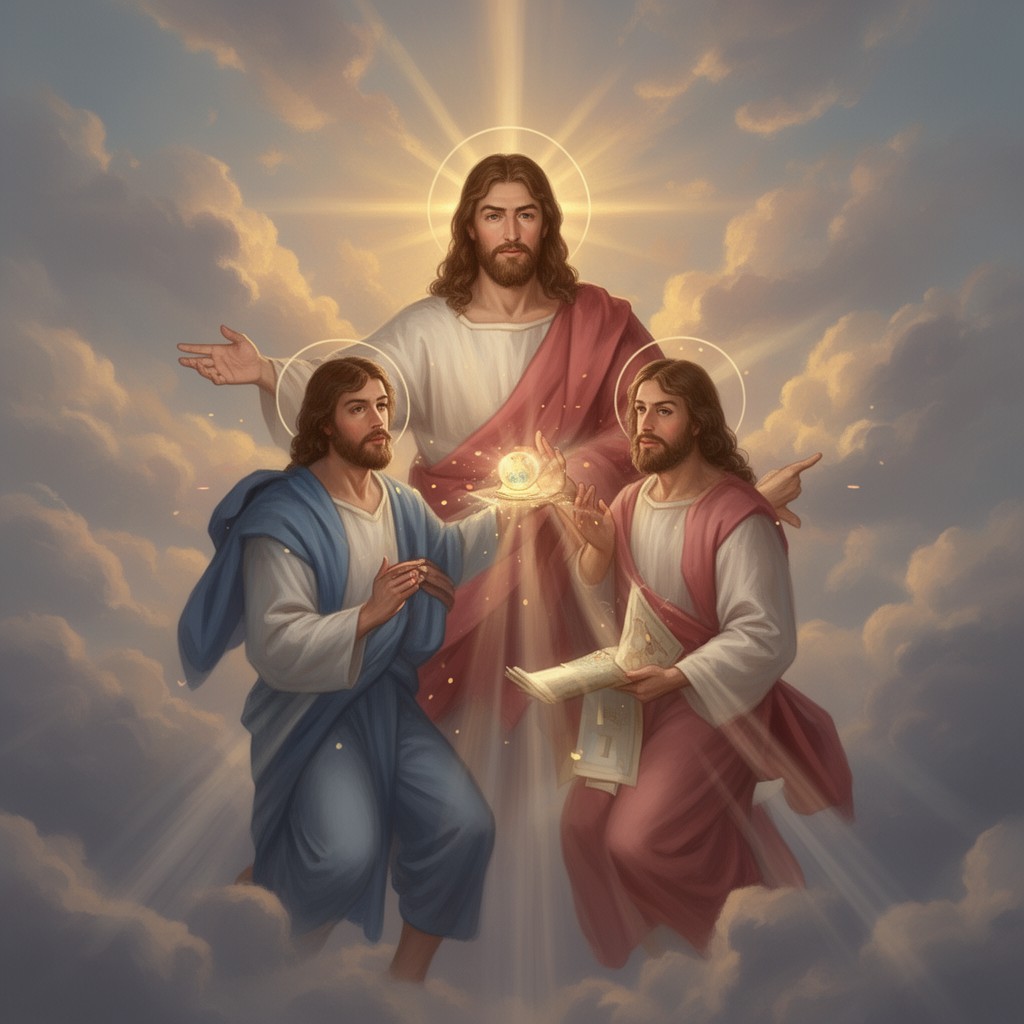 AI-generated illustration of Holy Trinity