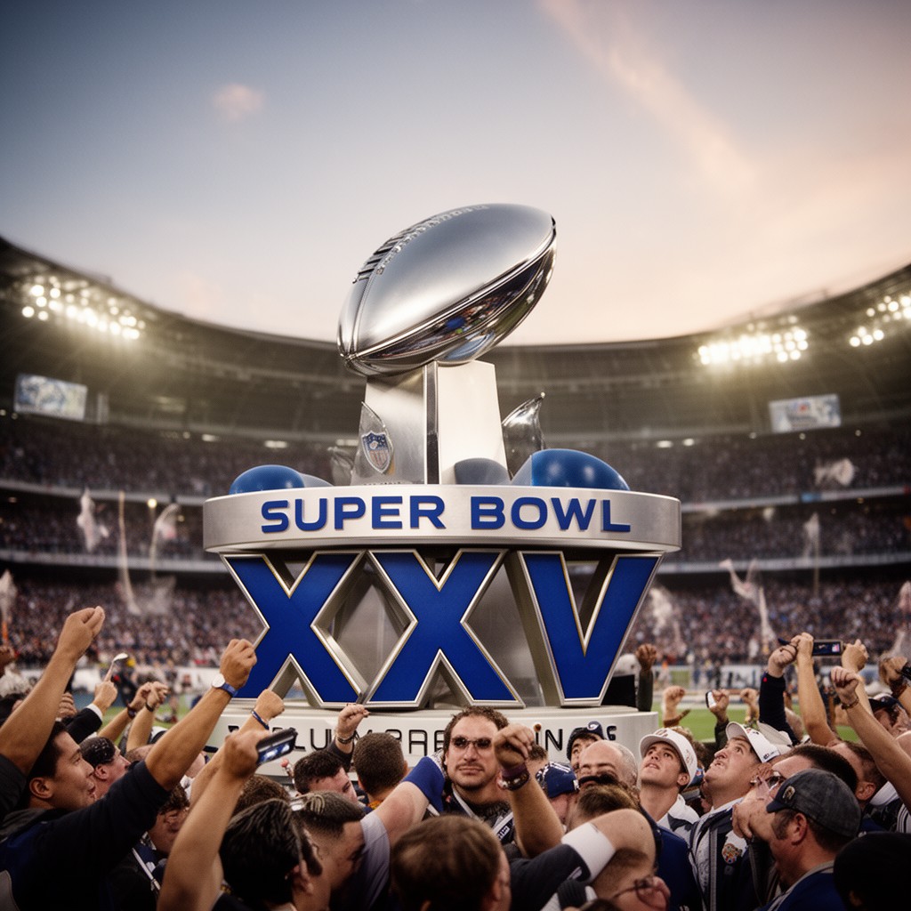 AI-generated illustration of Super Bowl XXXV
