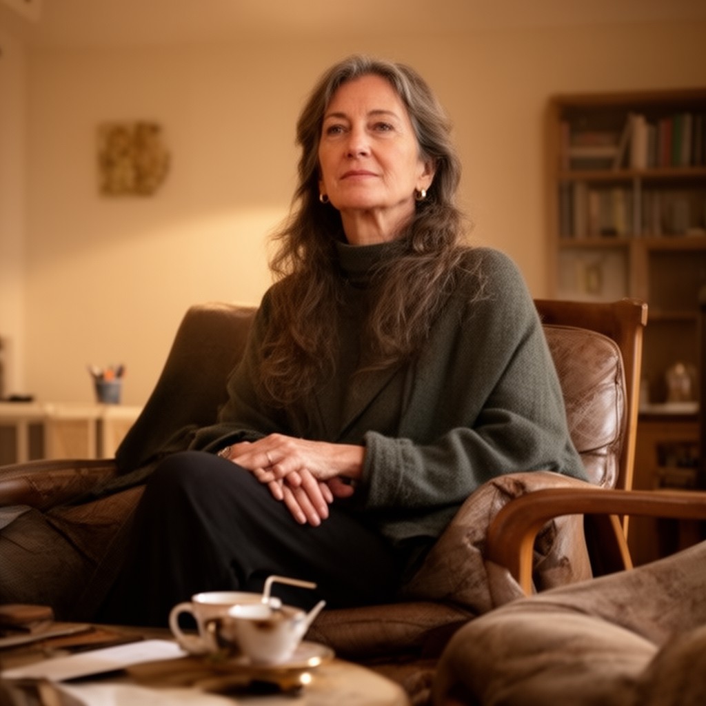 AI-generated illustration of Susan Blackmore