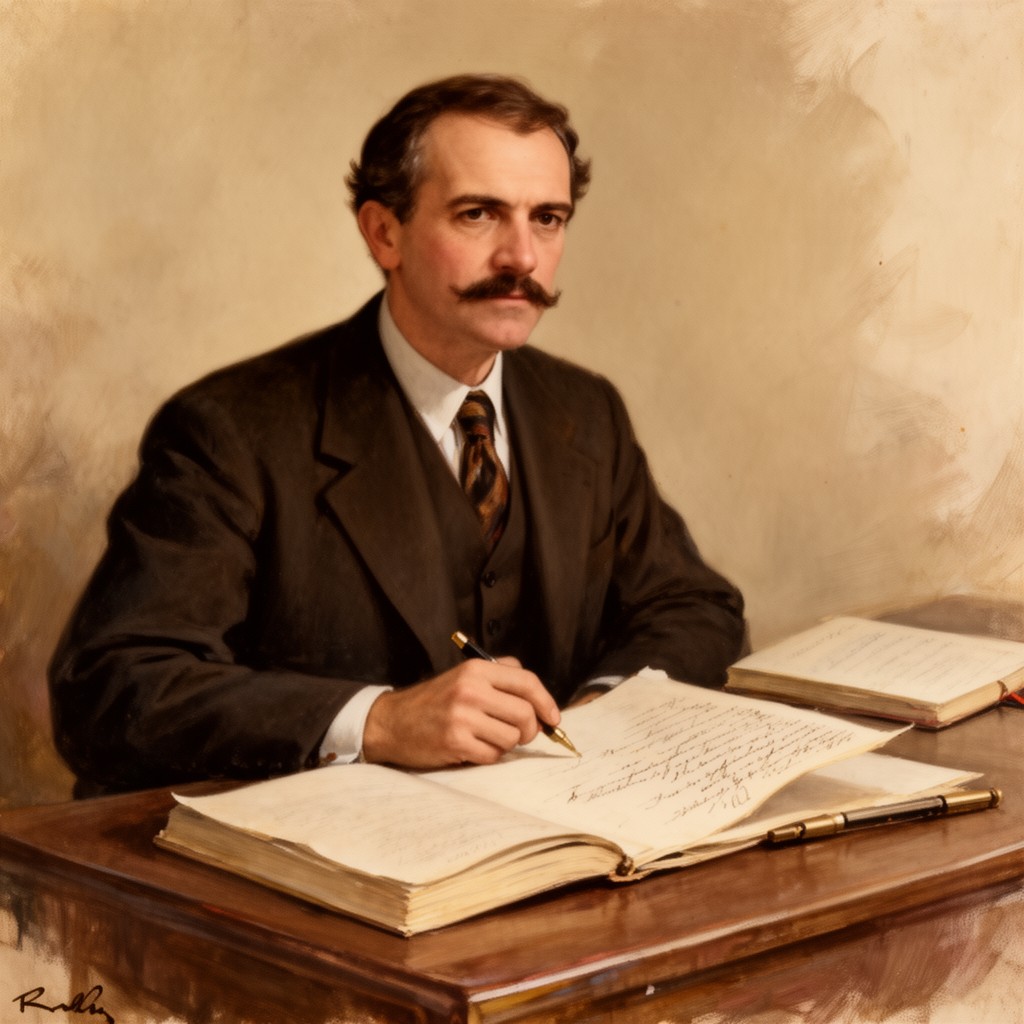 AI-generated illustration of Rafael Cerero