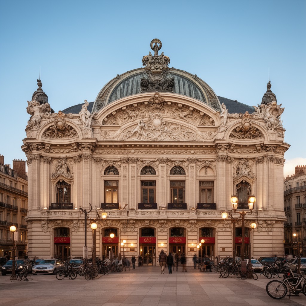 AI-generated illustration of Vichy Opera House