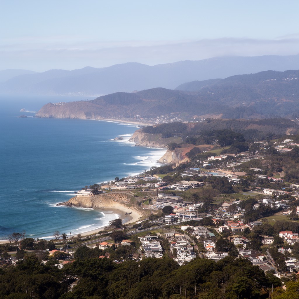 AI-generated illustration of Monterey Bay region