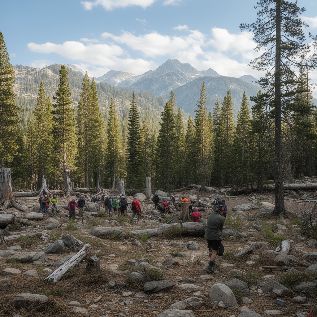 AI-generated illustration of Stanislaus National Forest