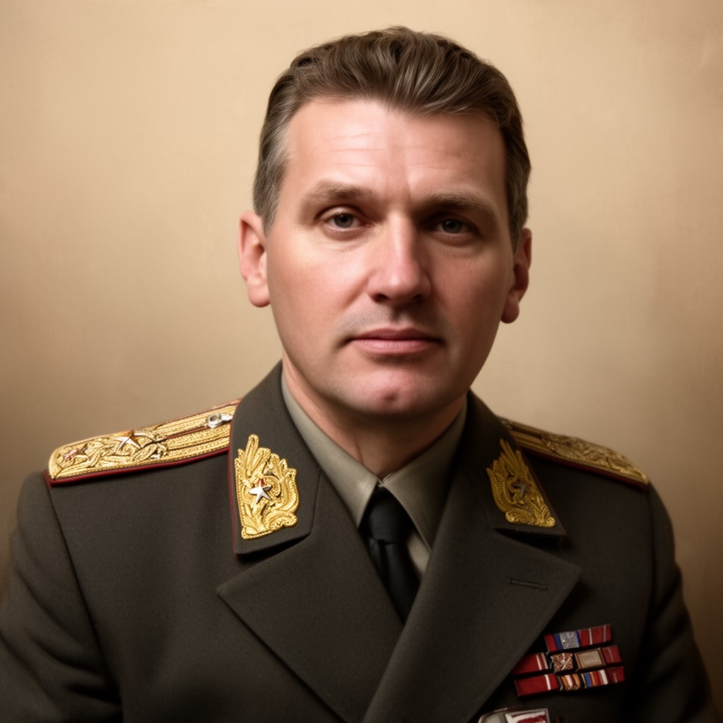 AI-generated illustration of Konstantin Rokossovsky