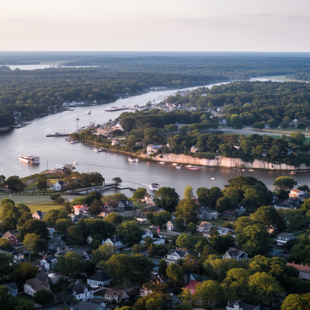 AI-generated illustration of Calvert County, Maryland