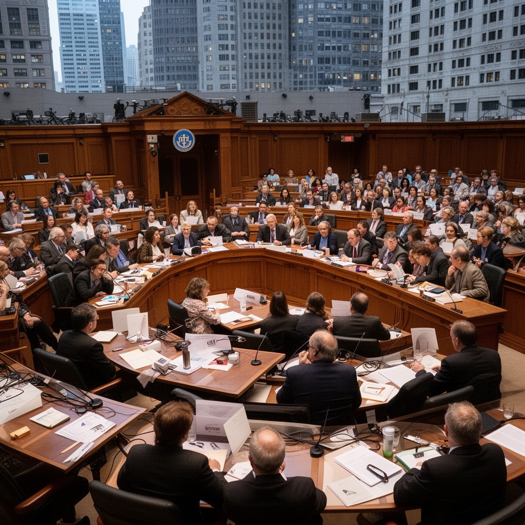 AI-generated illustration of Chicago City Council