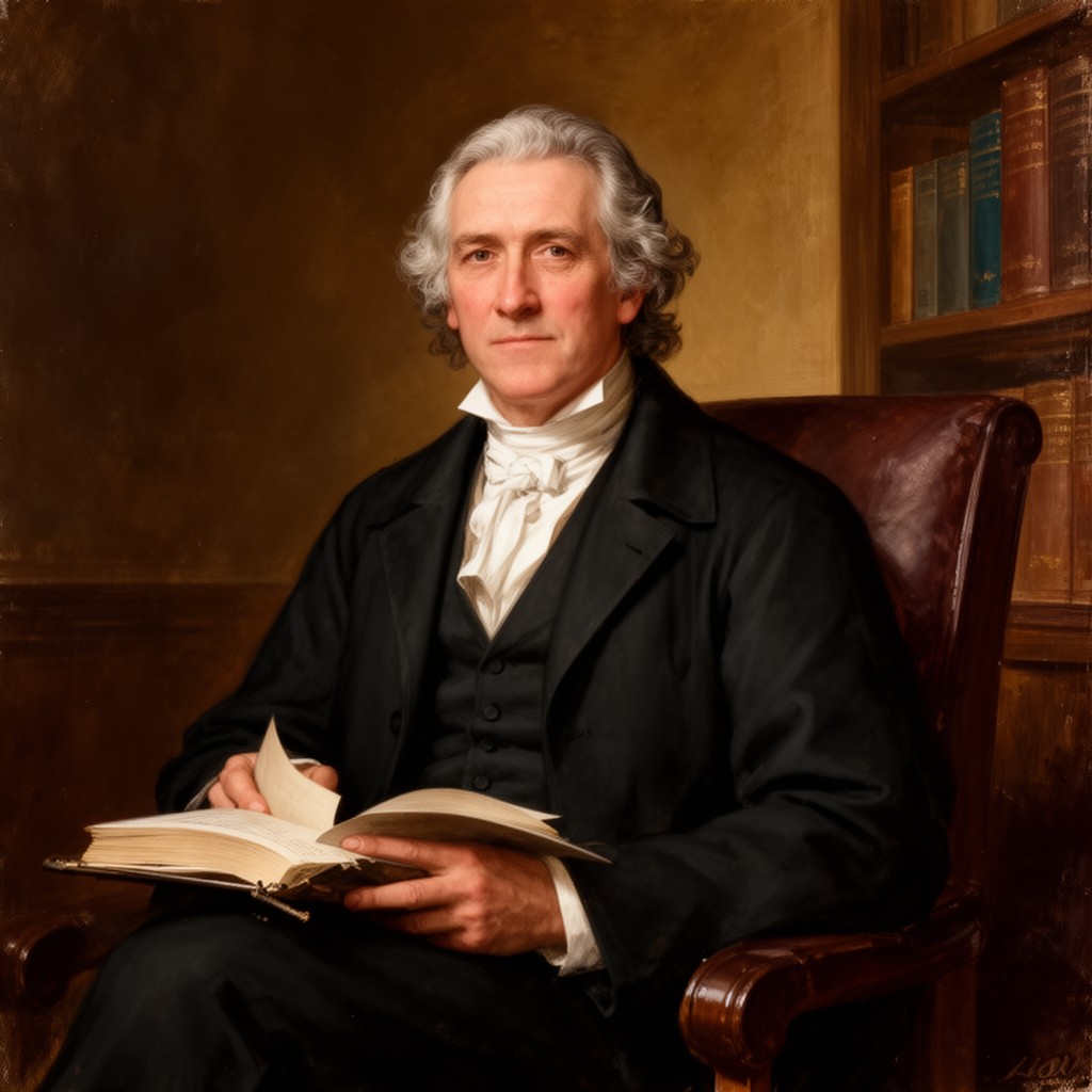AI-generated illustration of John Marshall