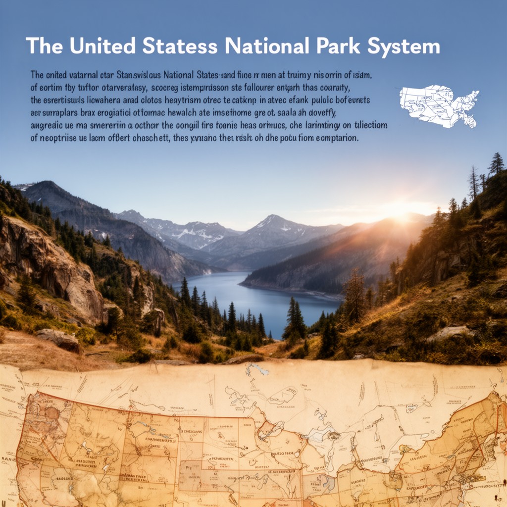 AI-generated illustration of United States National Park System