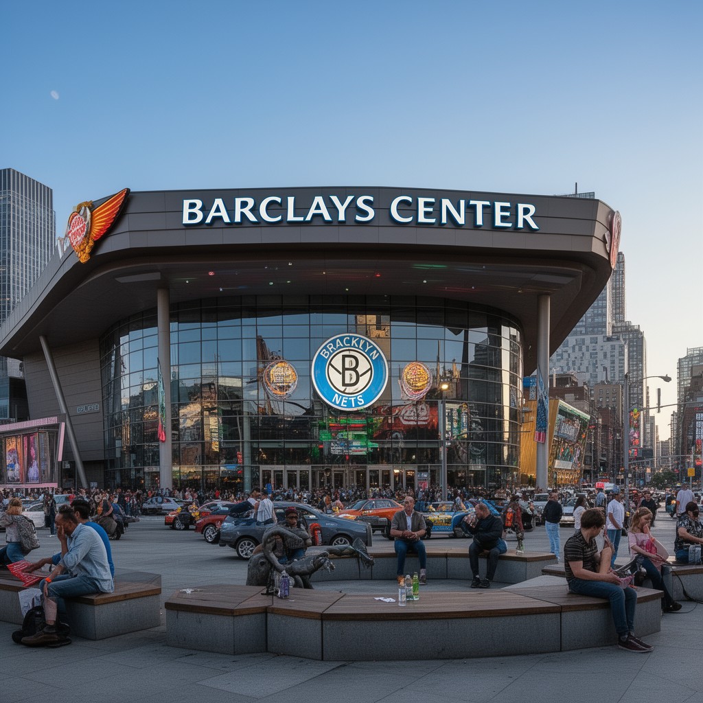AI-generated illustration of Barclays Center